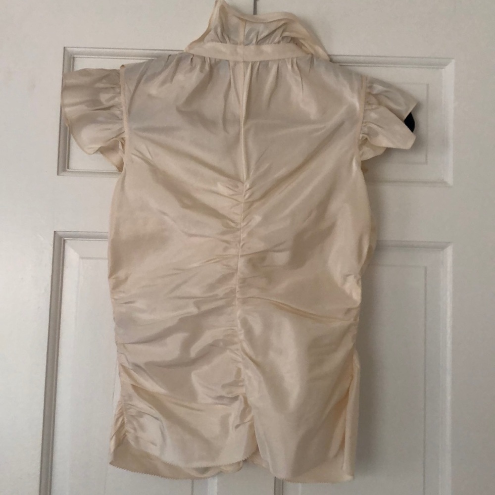 Beautiful 100% Silk Ruffle Blouse - Picture 4 of 4